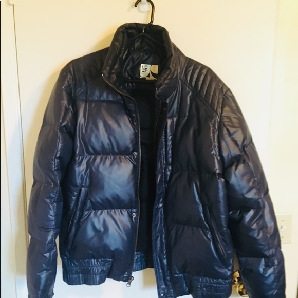 Barney’s CO OP  Puffer Utility Jacket Small  Navey - Picture 3 of 6